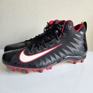 Nike Alpha Menace Pro Mid‎ Football Cleats Mens Size 14.5 Sample Iron Man Colors